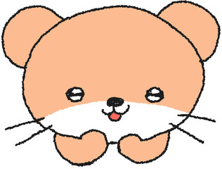 햄스터 손그림 캐릭터 스티커