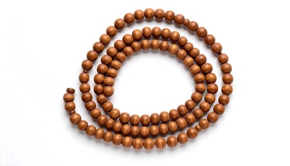Wooden prayer beads circle
