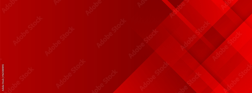 Aufkleber dynamic abstract geometric design featuring overlapping diagonal layers on a vibrant red background 