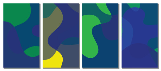 Abstract wavy set background.