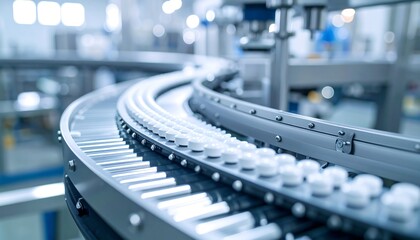 Obraz premium Pharmaceutical production line (3)