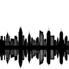 Naklejka premium City landscape vector 