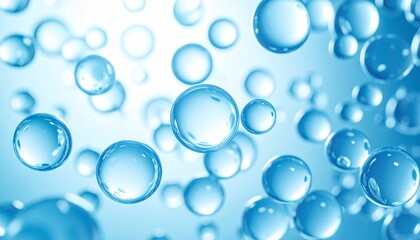Water bubbles suggest brain hydration, mental clarity, and refreshment.