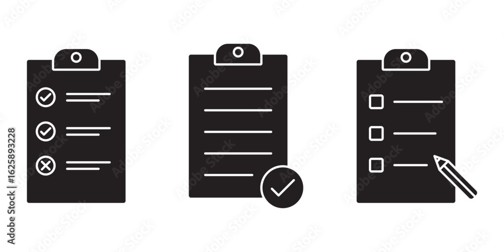 Aufkleber vector clipboard checklist tasks icon sign vector . checklist board clip task check vector icon . ep