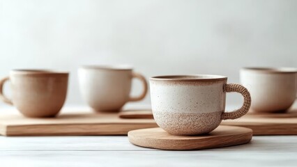 Relaxing Coffee Break: Rustic Mugs for a Cozy Lifestyle and Home Decor Inspiration