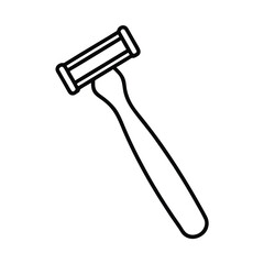 razor shaver outline vector icon on white background 