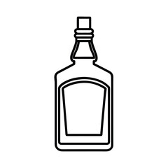 whiskey bottle outline graphic