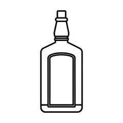 whiskey bottle outline graphic