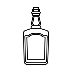 whiskey bottle outline graphic