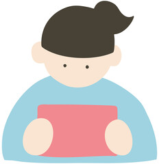 読書をする女の子