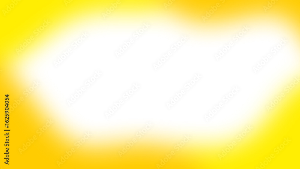 Wall mural abstract yellow gradient element blurred with transparent background