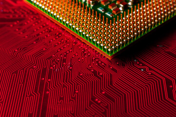 Electro garbage. Computer components including motherboards and RAM as a source of recovered...