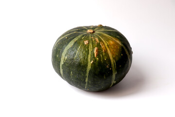 Fresh pumpkin on a white background
