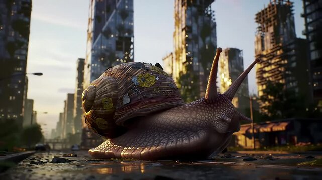 Post-Apocalyptic Snail A Slow Journey Through Ruins