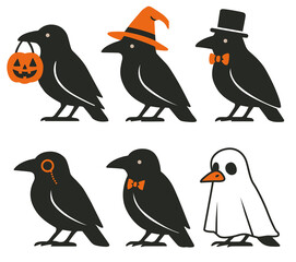 Crow in disguise halloween party