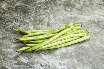 Raw fresh young green bean