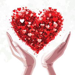 NGO Day Valentine's Day Background