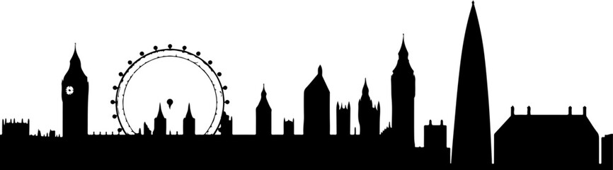 City Skyline, Urban Silhouette, Cityscape Art, 