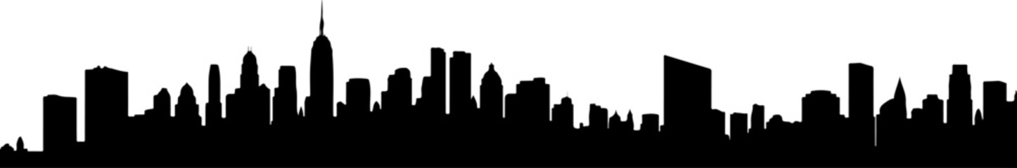 City Skyline, Urban Silhouette, Cityscape Art, 