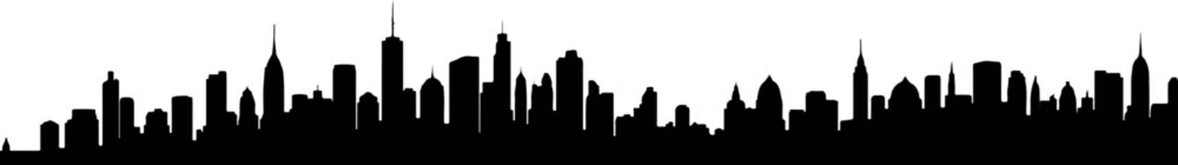 City Skyline, Urban Silhouette, Cityscape Art, 