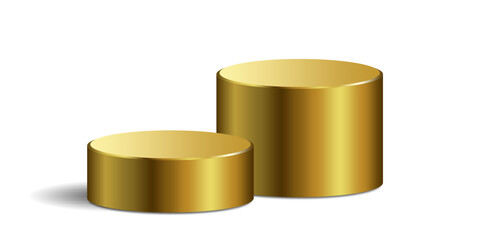 Golden circle podium stage platform pedestal vector for awards, product showcases, and achievements. Ideal for illustrating victory, success, and top-tier presentation.