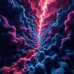 red and blue