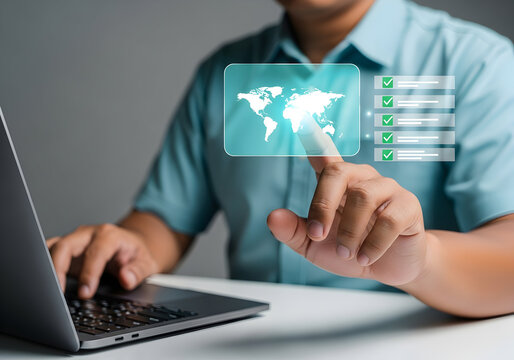 Interactive Data Visualization Interface with Global Geospatial Analytics and Real-Time Data Processing for Business Intelligence