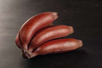 Red organic sweet banana heap