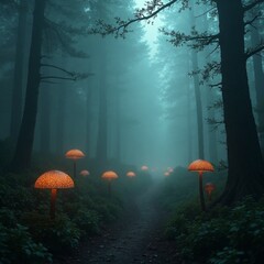 forest in the night
