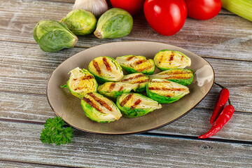 Vegan cuisine - Grilled brussels sprouts