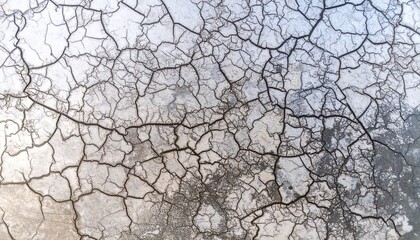 Cracked Concrete Surface Texture