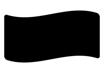 黒い揺れる四角いシンプルな見出しフレーム