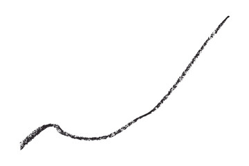 Black pencil hand writing strokes set on transparent background