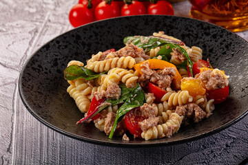 Italian pasta salad with tuna