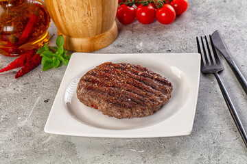 Hot Grilled beef burger cutlet