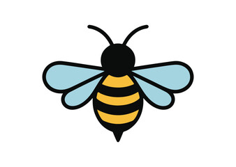 Obraz premium Bee Vector Illustration, Bee Icon