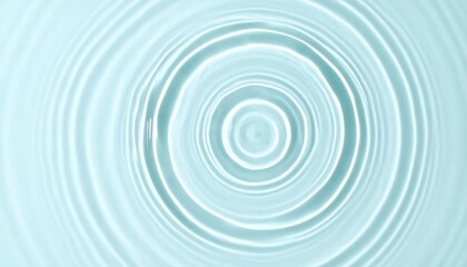 Obraz premium Light Blue Water Ripples Concentric Circles