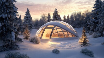 Winter Wonderland Geodesic Dome