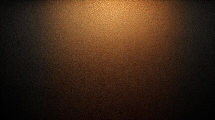 Illuminated textured surface dark to gold gradient background