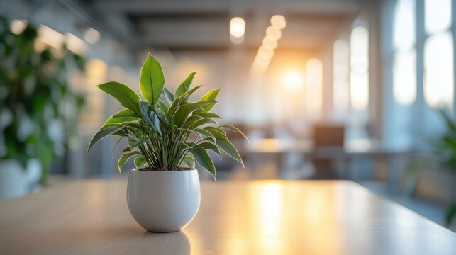 A sustainable business implementing circular economy strategies, candid shot, in a modern office space, employing clean composition, with soft lighting