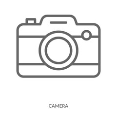 Camera Icon Line Style. Design Vector Illustration