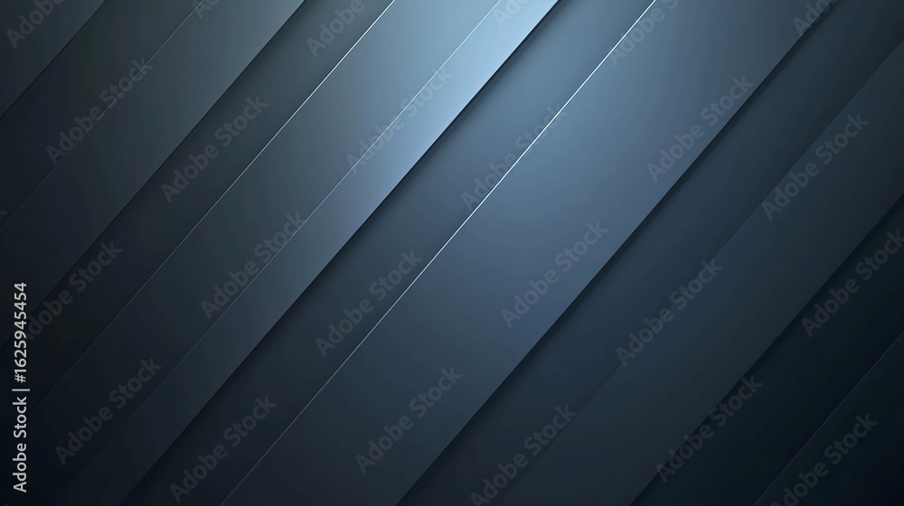 Poster abstract background featuring diagonal gray and blue stripes with subtle light and shadow effects
