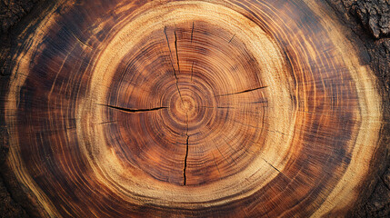 Tree trunk cross section wood rings texture background 