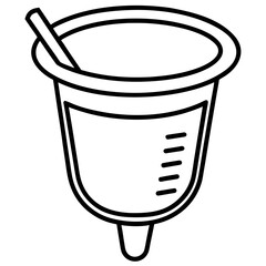 Lab Test Cup Outline Design