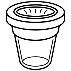 Lab Test Cup Outline Design