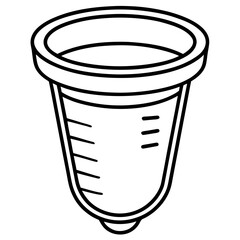 Lab Test Cup Outline Design