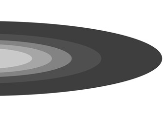 モノクロのレコード風の円形背景