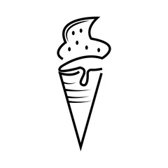 delicious ice cream design illustration