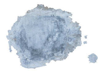 Editable texture of concrete wall beneath flaking paint transparent background PNG for design needs