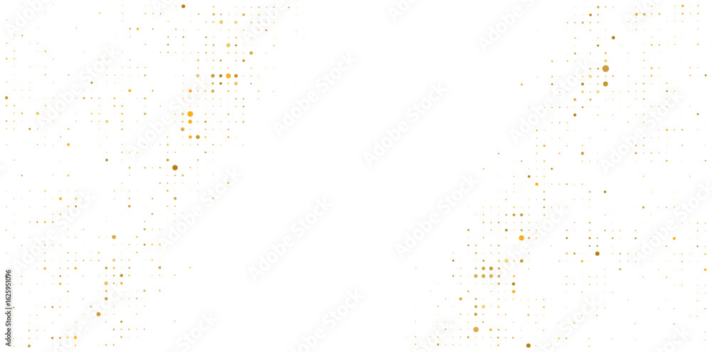 Poster elegant halftone background with shimmering gold dots arranged in diagonal gradient layout, perfect 